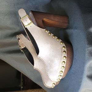 Charles David Picchio Platform Heels Leather, Size 8